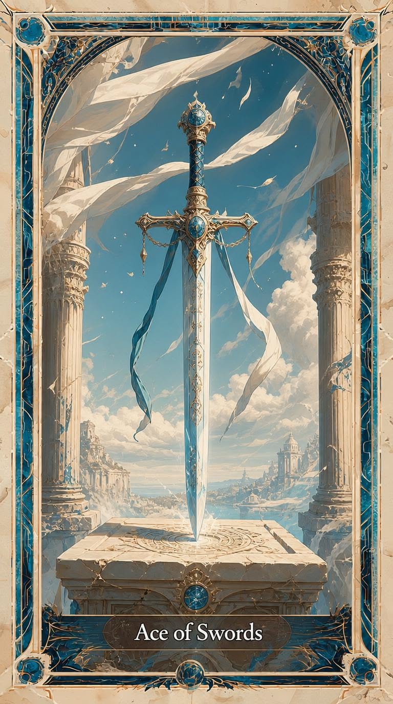Ace of Swords tarot artwork