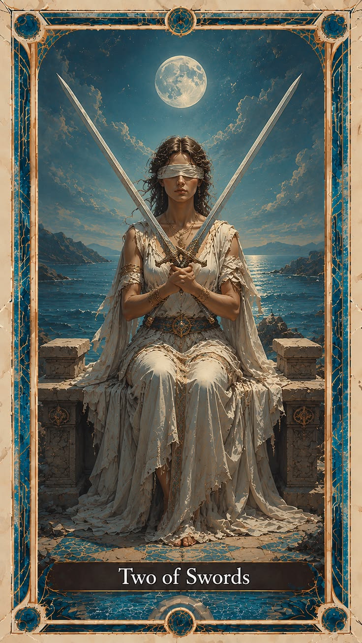 Two of Swords tarot artwork