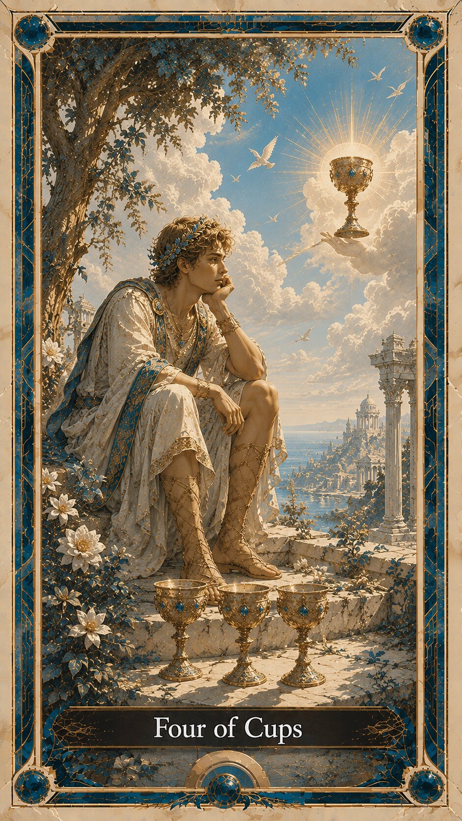 Four of Cups tarot artwork