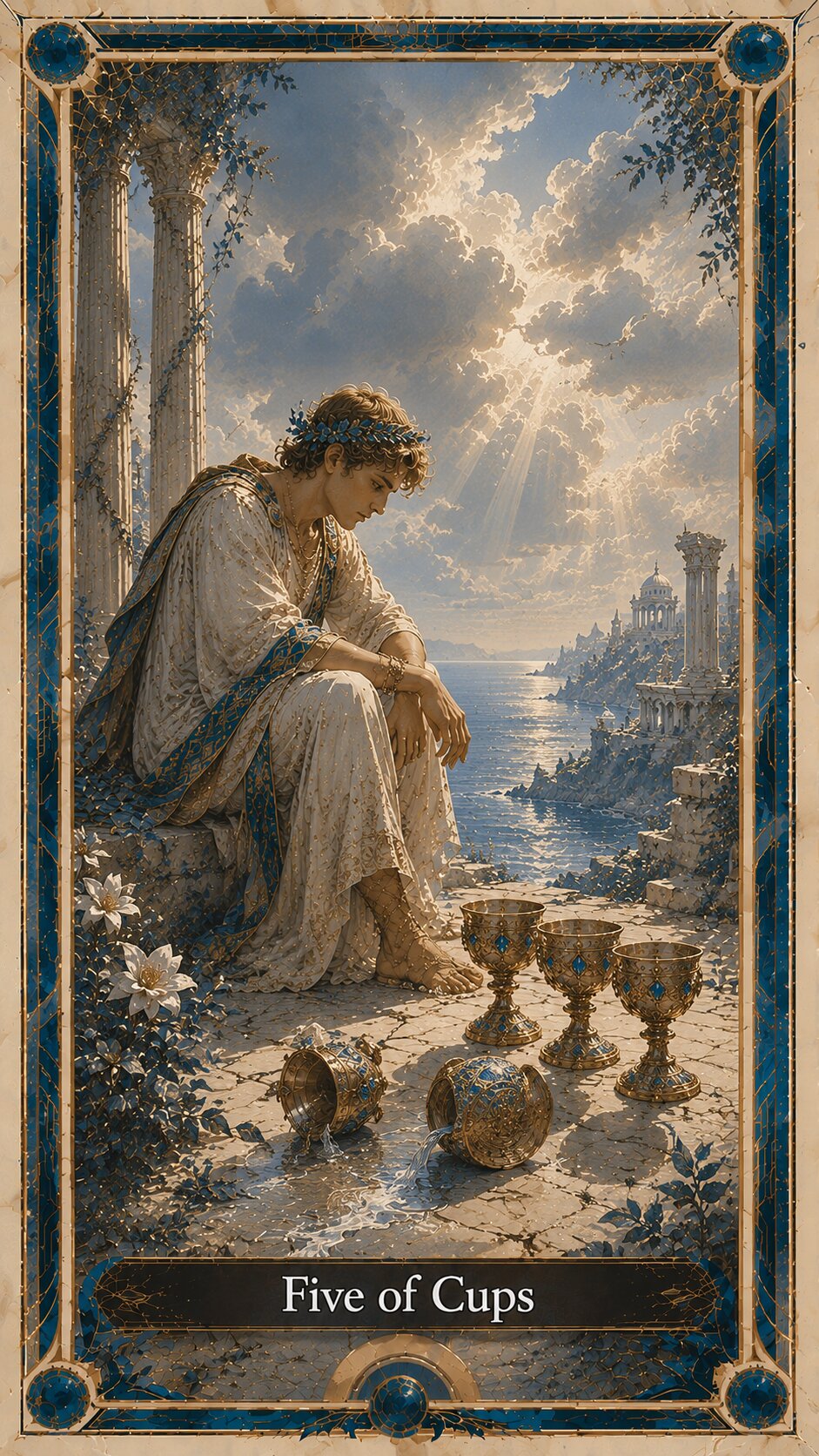 Five of Cups tarot artwork