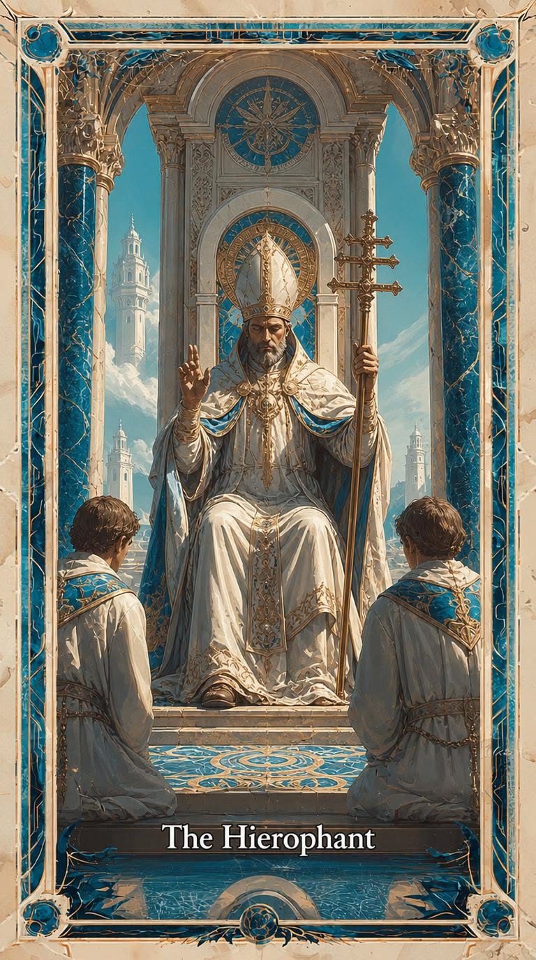 The Hierophant tarot artwork
