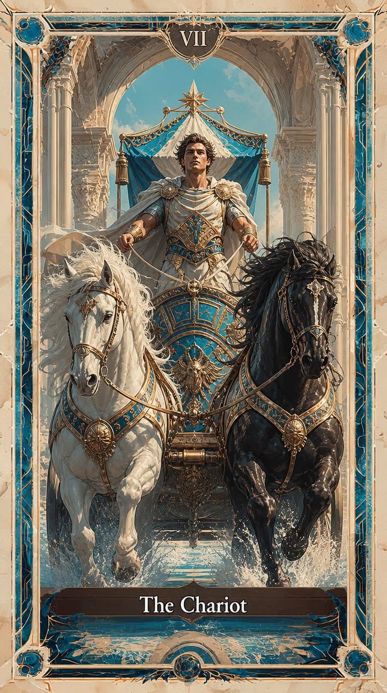 The Chariot tarot artwork