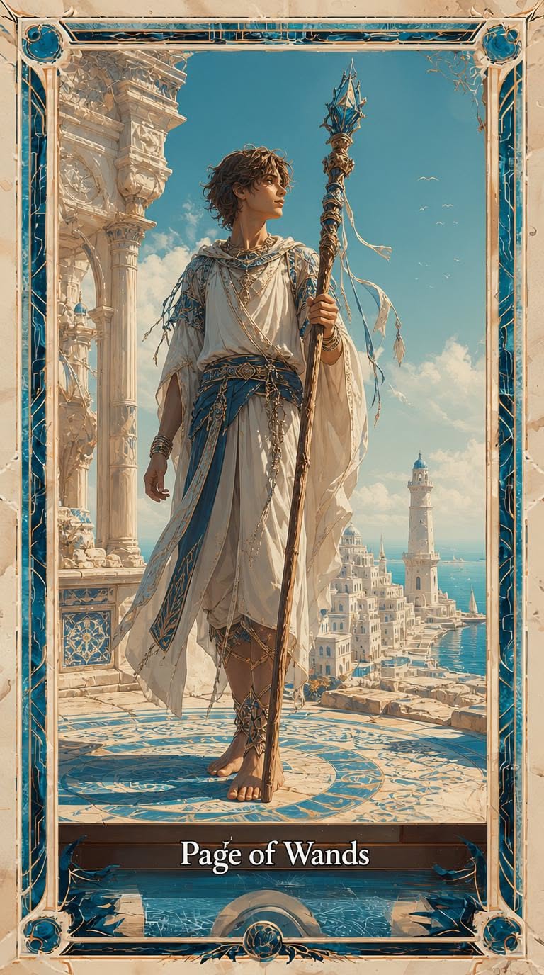 Page of Wands tarot artwork