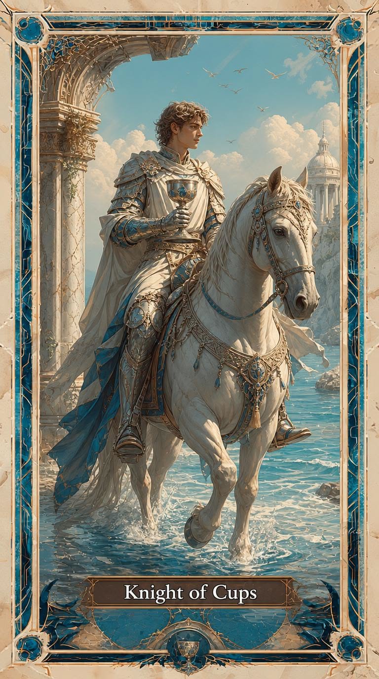 Knight of Cups tarot artwork