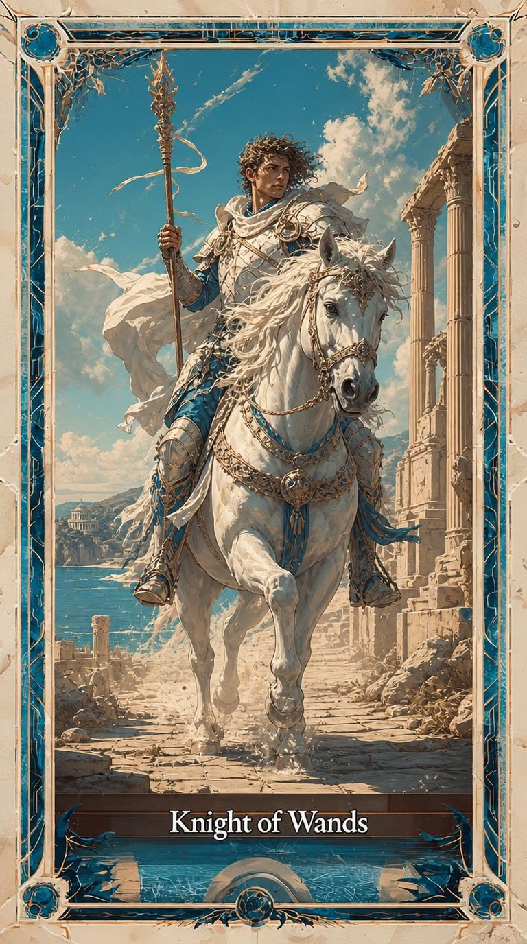 Knight of Wands tarot artwork