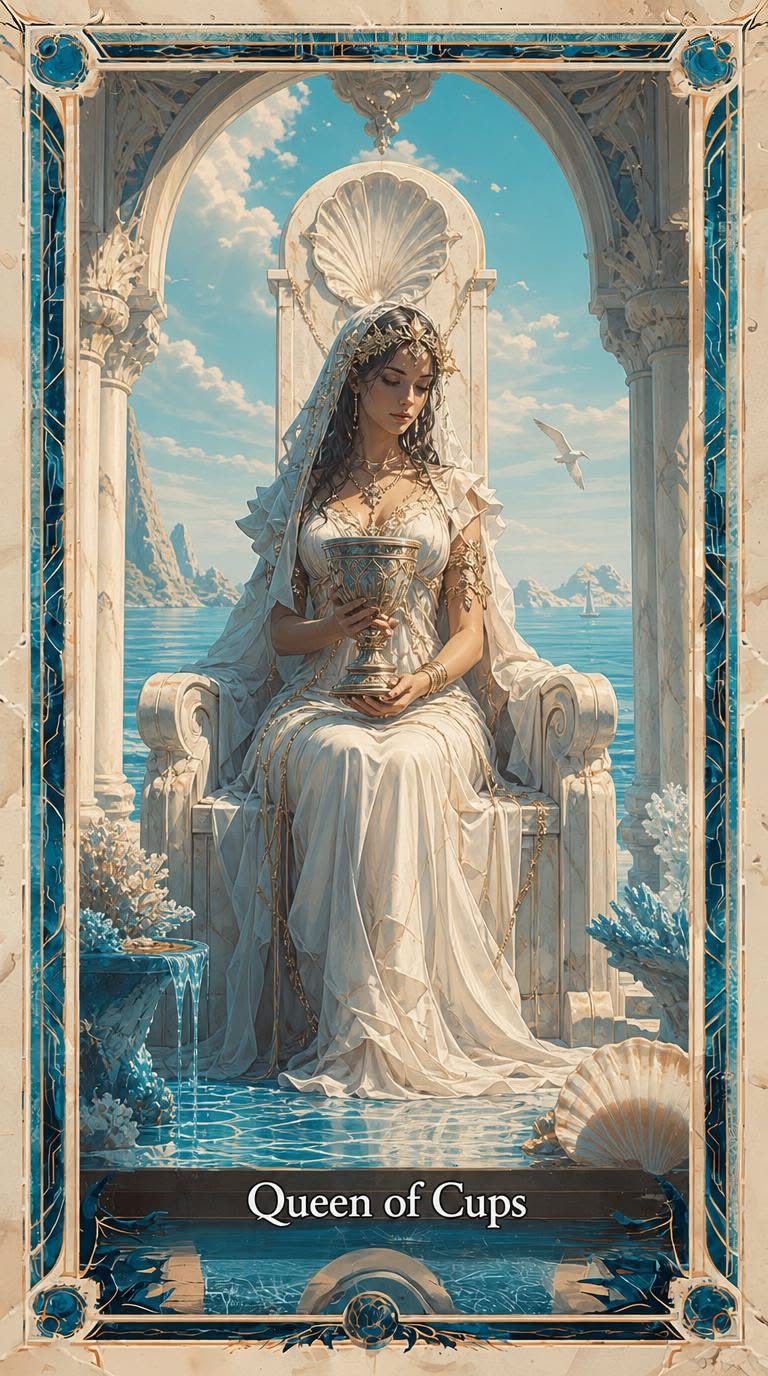 Queen of Cups tarot artwork