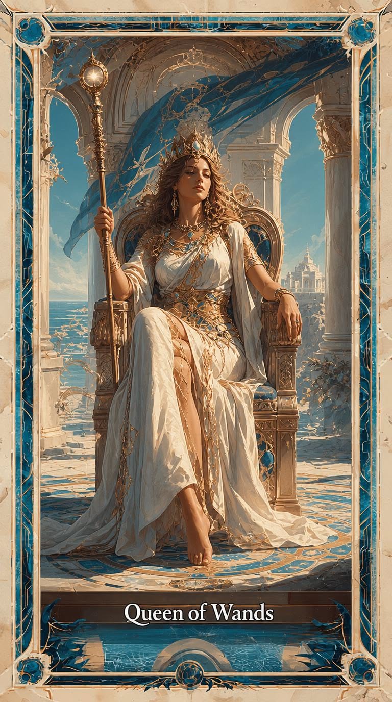 Queen of Wands tarot artwork