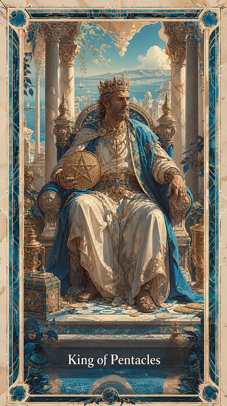 King of Pentacles tarot artwork