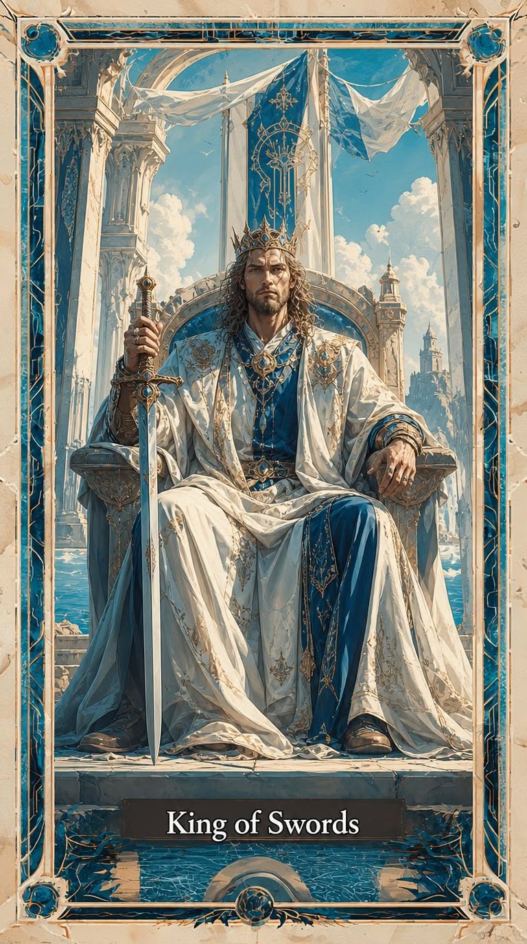 King of Swords tarot artwork
