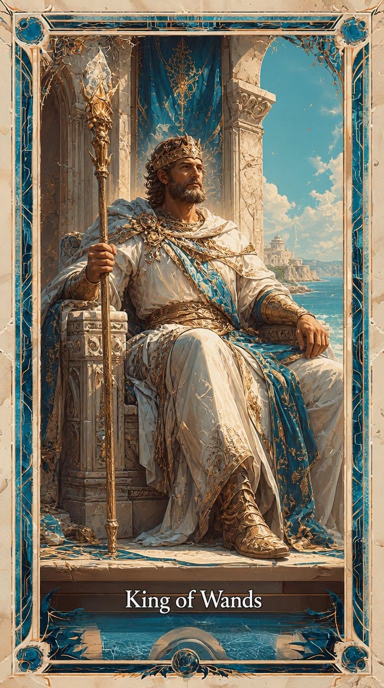 King of Wands tarot artwork