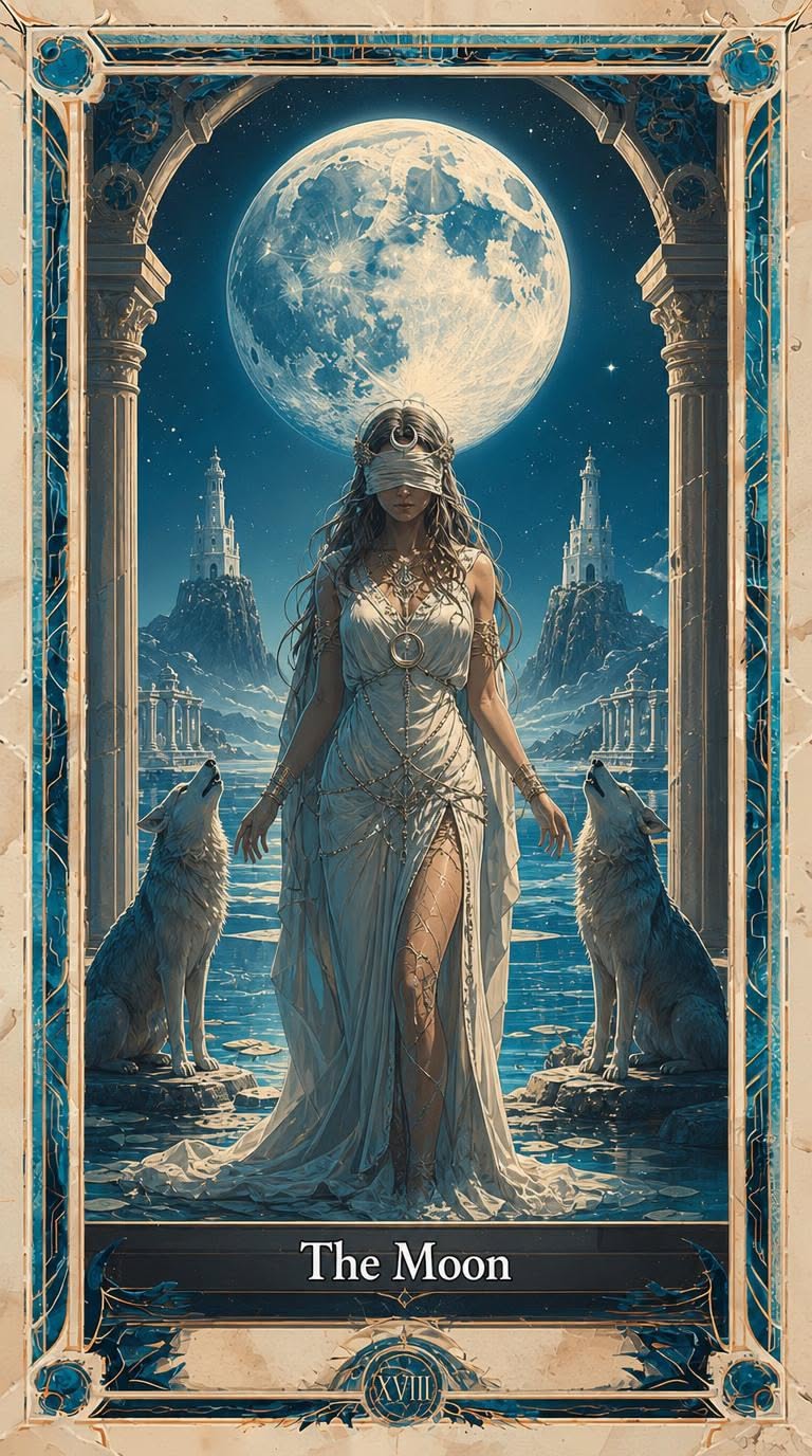 The Moon tarot artwork