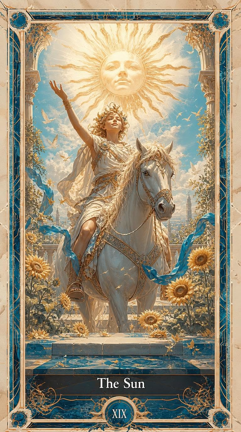 The Sun tarot artwork